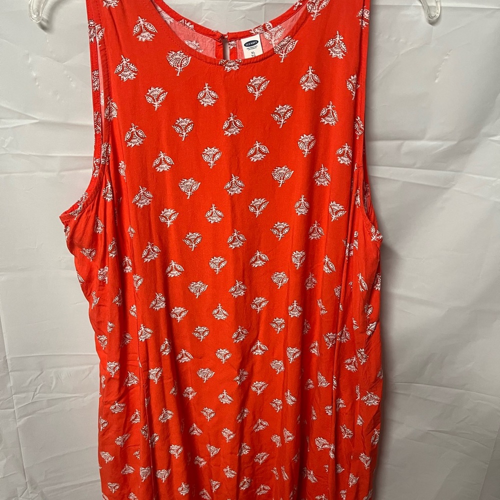 Old Navy Red Floral sleeveless dress